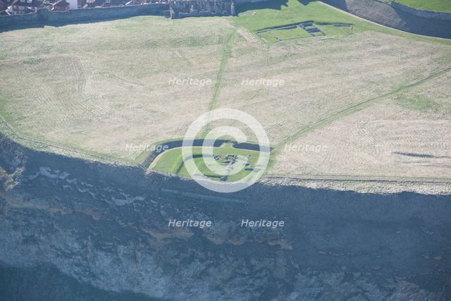 Ruins of Scarborough Castle, Chapel of Our Lady and Roman signal station, Scarborough, 2014. Creator: Historic England Staff Photographer.