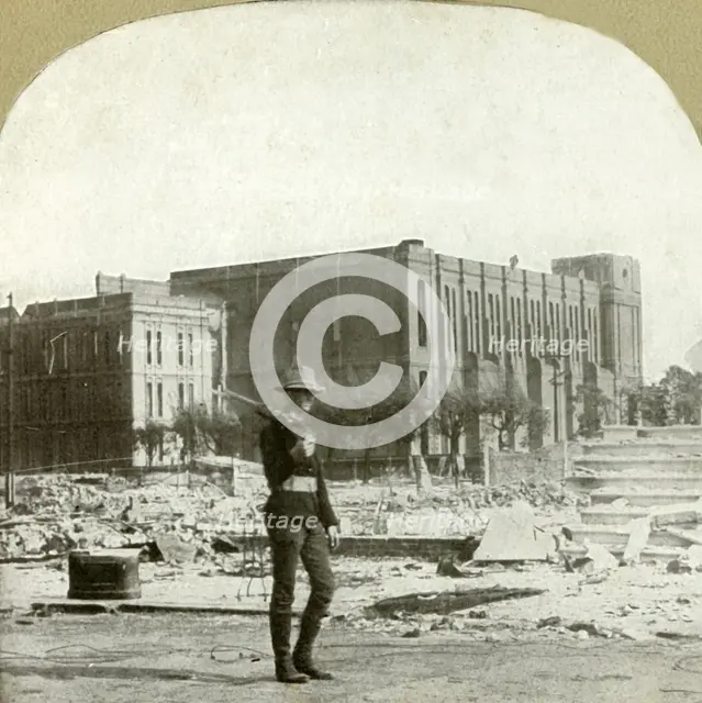 'Ruins of St. Ignatio's Catholic Church', 1906.  Creator: Unknown.