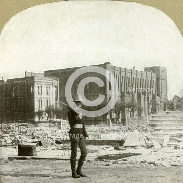 'Ruins of St. Ignatio's Catholic Church', 1906.  Creator: Unknown.