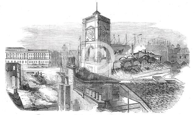 Ruins of St Olaf's Church, 1843. Creator: Unknown.