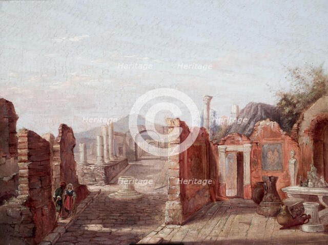 Ruins of Pompeii, 1859, 1865. Creator: Jozef Ignacy Kraszewski.
