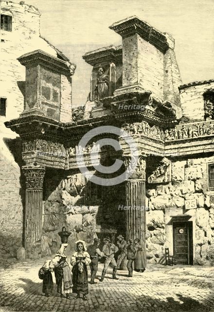 'Ruins of Part of Nerva's Forum, Rome', 1890.   Creator: Unknown.