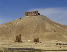 Ruins of Qala'at ibn Maan, Palmyra, Syria, 2001. Creator: LTL