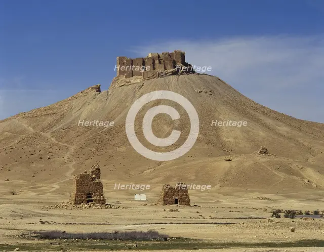 Ruins of Qala'at ibn Maan, Palmyra, Syria, 2001. Creator: LTL.