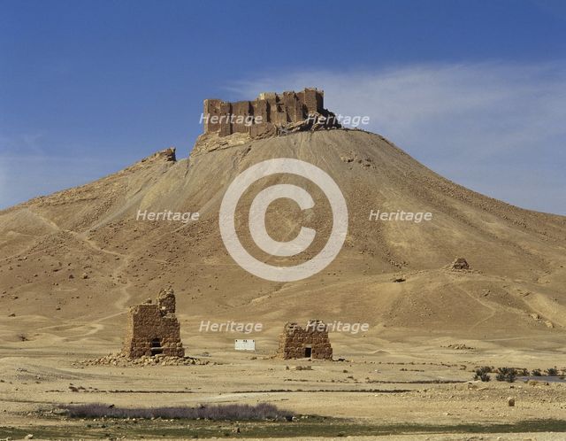 Ruins of Qala'at ibn Maan, Palmyra, Syria, 2001. Creator: LTL.