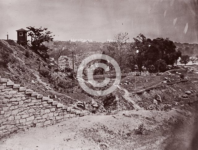 Ruins of R & P Railroad Bridge, Richmond, ca. 1865. Creator: Alexander Gardner.
