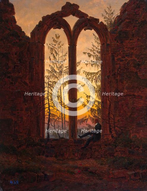 Ruins of the Oybin, 1835. Creator: Caspar David Friedrich.