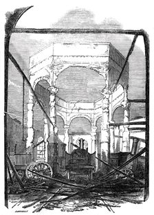 Ruins of the Octagon Building, 1844. Creator: Ebenezer Landells