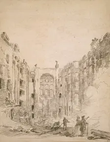 Ruins of the Opera After the Fire of 1781, 1781. Creator: Hubert Robert