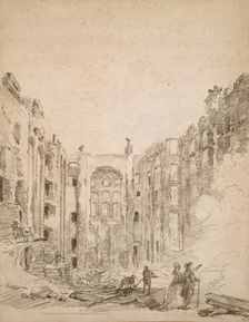 Ruins of the Opera After the Fire of 1781, 1781. Creator: Hubert Robert