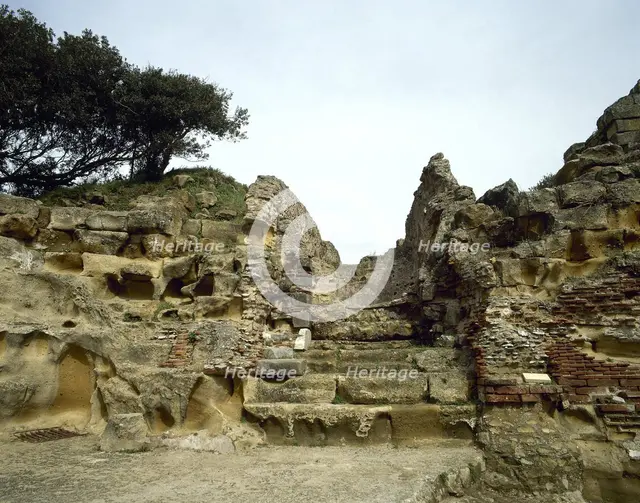 Ruins of the Oracle of the Cumaean Sibyl, Cumae, Italy, 2000. Creator: LTL.
