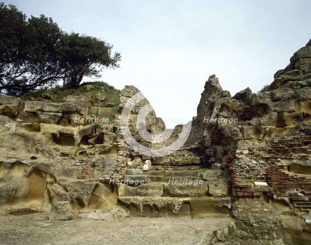 Ruins of the Oracle of the Cumaean Sibyl, Cumae, Italy, 2000. Creator: LTL.
