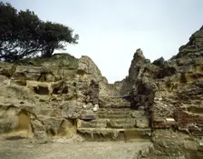 Ruins of the Oracle of the Cumaean Sibyl, Cumae, Italy, 2000. Creator: LTL