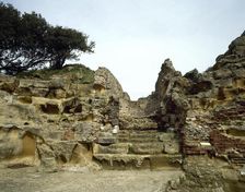 Ruins of the Oracle of the Cumaean Sibyl, Cumae, Italy, 2000. Creator: LTL