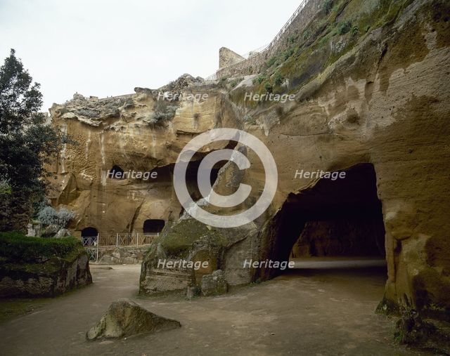 Ruins of the Oracle of the Cumaean Sibyl, Cumae, Italy, 2000. Creator: LTL.