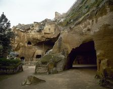 Ruins of the Oracle of the Cumaean Sibyl, Cumae, Italy, 2000. Creator: LTL