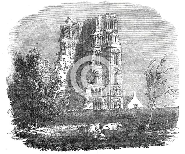 Ruins of the Augustine Monastery, Canterbury, 1844. Creator: Unknown.