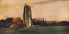 Ruins of the Abbey of Bec, Normandy 1912