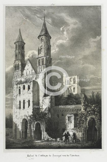 Ruins of the Abbey of Jumièges. Creator: Jean Truchot (French, 1798-1823).
