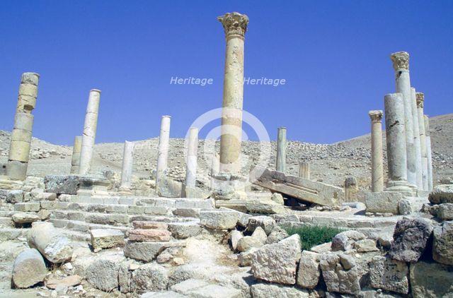 Ruins of the ancient city of Pella, Jordan.  Creator: Vivienne Sharp.