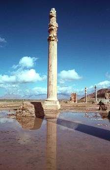 Ruins of the Apadana, Persepolis, Iran. Creator: Vivienne Sharp