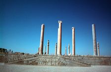 Ruins of the Apadana, Persepolis, Iran. Creator: Vivienne Sharp