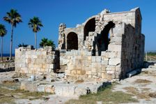 Ruins of the Basilica of Ayios Philion, Dipkarpaz (Rizokarpaso), North Cyprus. Creator: Peter Thompson