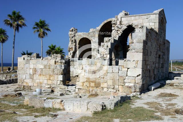 Ruins of the Basilica of Ayios Philion, Dipkarpaz (Rizokarpaso), North Cyprus.
