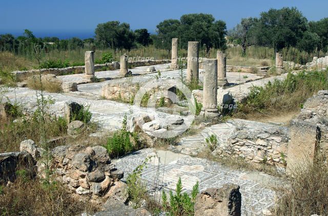 Ruins of the Basilica of Ayia Trias, Famagusta, North Cyprus.