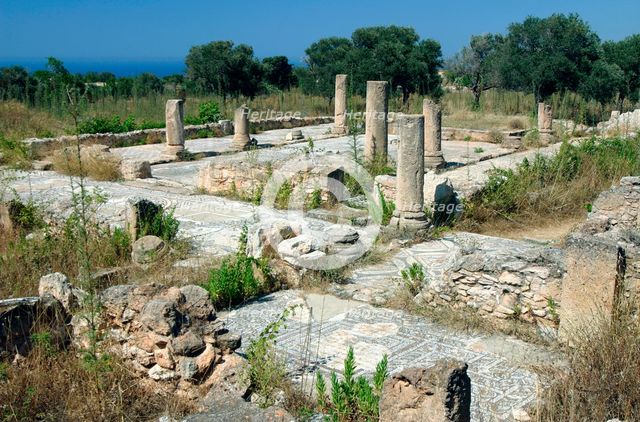 Ruins of the Basilica of Ayia Trias, Famagusta, North Cyprus. Creator: Peter Thompson.