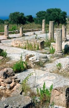Ruins of the Basilica of Ayia Trias, Famagusta, North Cyprus. Creator: Peter Thompson