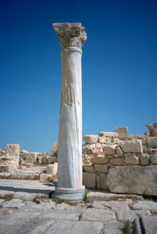 Ruins of the basilica, Curium (Kourion), Cyprus, 2001. Creator: Vivienne Sharp