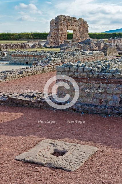 Ruins of the baths, Wroxeter Roman City, Shropshire, c2000-c2017. Artist: Peter Williams.