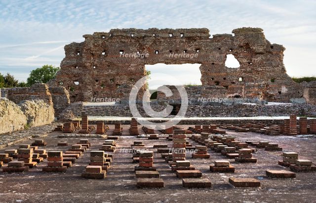 Ruins of the baths, Wroxeter Roman City, Shropshire, c2000-c2017. Artist: Peter Williams.