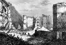 Ruins of the Belgrave Pantechnicon, 1874. Creator: Unknown