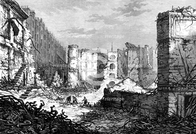 Ruins of the Belgrave Pantechnicon, 1874. Creator: Unknown.