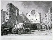 Ruins of the Bishop of Winchester's palace, Southwark, London, 1828. Artist: John Sell Cotman