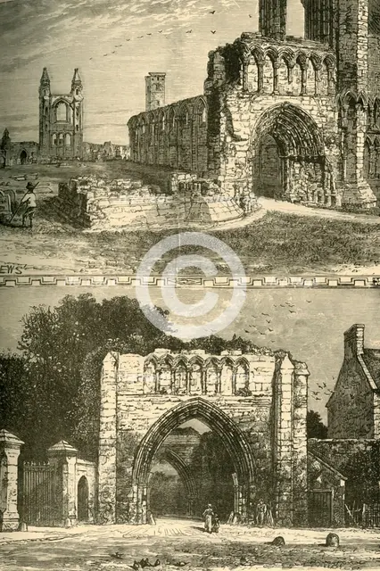 'Ruins of the Cathedral. The Pends', 1898. Creator: Unknown.