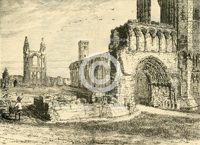 'Ruins of the Cathedral, St. Andrews', 1890. Creator: Unknown.