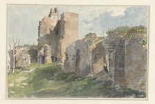 Ruins of the Château de Chevreuse, 1821. Creator: Anon