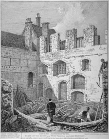 Ruins of the Church of St Clare Minoressess without Aldgate, City of London, 1812. Artist: John Thomas Smith