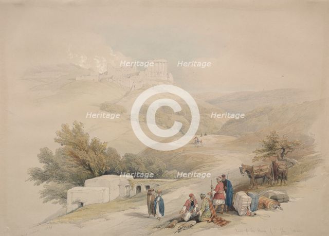 Ruins of the Church of St. John Sabaste, 1839. Creator: David Roberts (British, 1796-1864).
