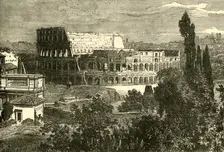 Ruins of the Colosseum, from the Palatine 1890. Creator: Unknown