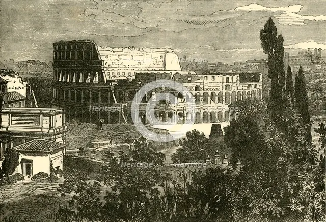 'Ruins of the Colosseum, from the Palatine', 1890.   Creator: Unknown.