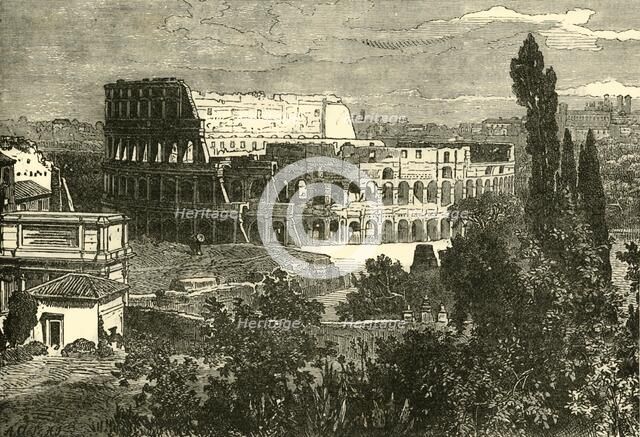 'Ruins of the Colosseum, from the Palatine', 1890.   Creator: Unknown.