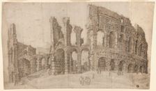 Ruins of the Coliseum in Rome, c. 1600. Creator: Unknown