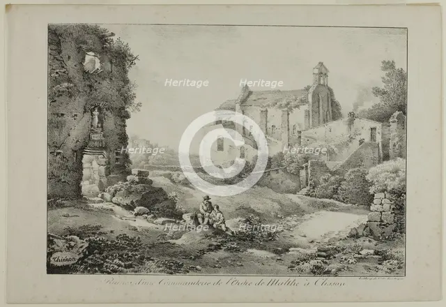 Ruins of the Commanding Post of the Order of Malta, Clisson, 1817. Creator: Claude Thiénon.