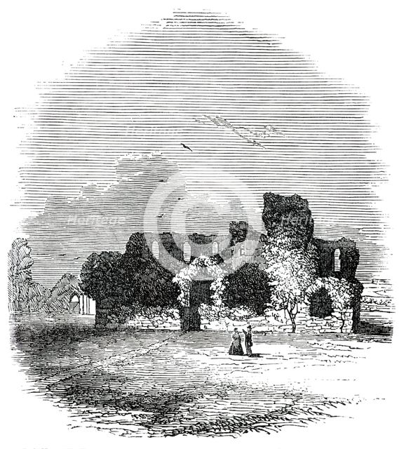 Ruins of the Convent of Franciscan Friars, at Dunwich, 1850. Creator: Unknown.