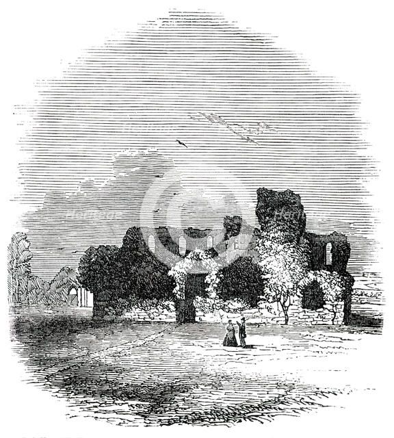 Ruins of the Convent of Franciscan Friars, at Dunwich, 1850. Creator: Unknown.