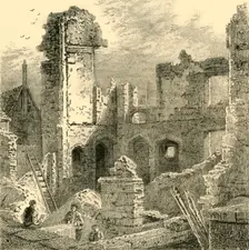 Ruins of the Convent of St. Clare c1872. Creator: Unknown